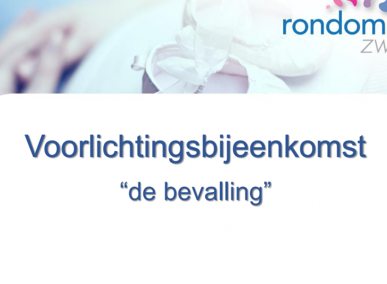 Voorlichtingsbijeenkomst bevalling